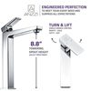 Anzzi Valor Single Hole Single-Handle Bathroom Faucet in Polished Chrome L-AZ102